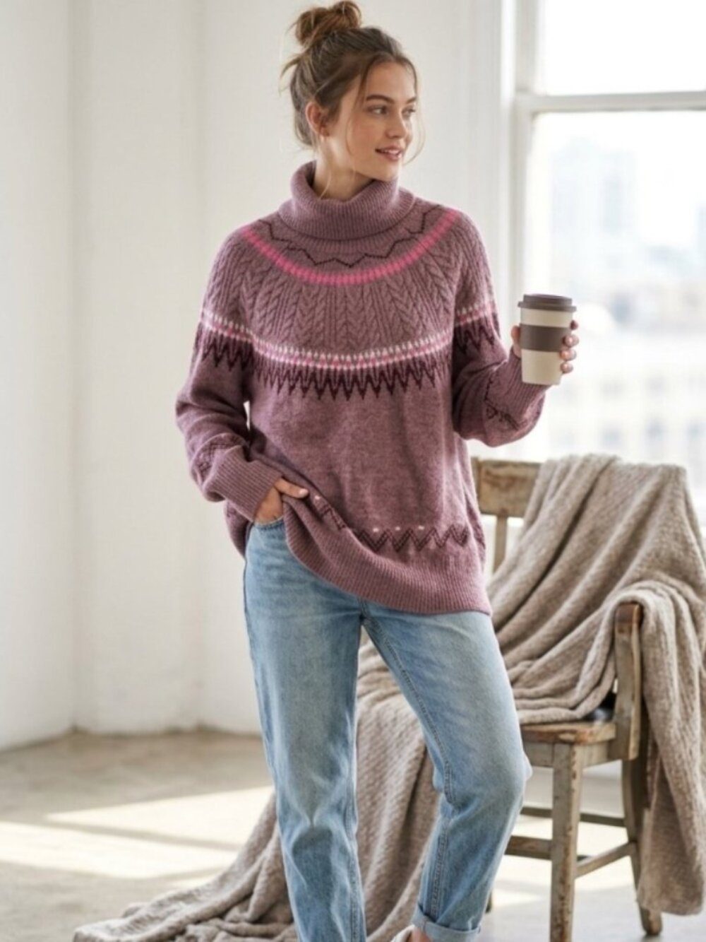A New Day Target Fair Isle Sweater Size Large